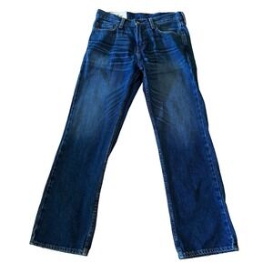 Hollister The Hollister Boot Mens Jeans Dark Wash Blue 29x30 Denim Pants
